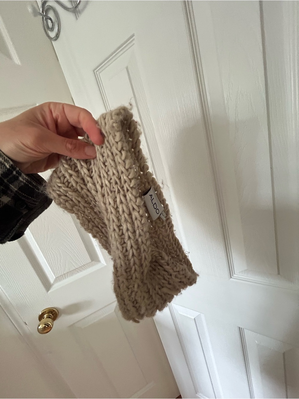 ALDO Cream Chunky Knit Headband / Ear Warmer